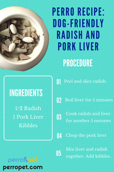 radish pork liver dog friendly recipe