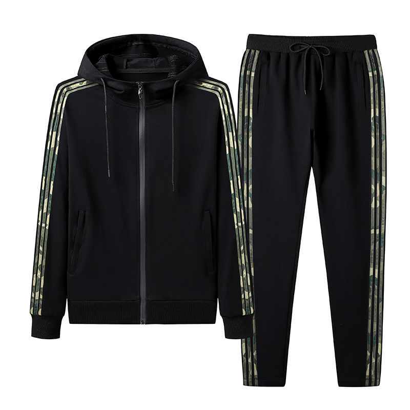 Sporty Hooded Running Set