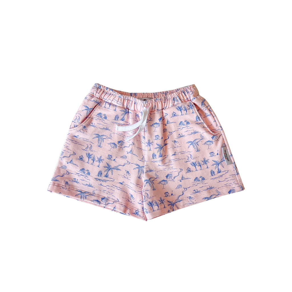 French Terry Play Shorts-Tide Toile