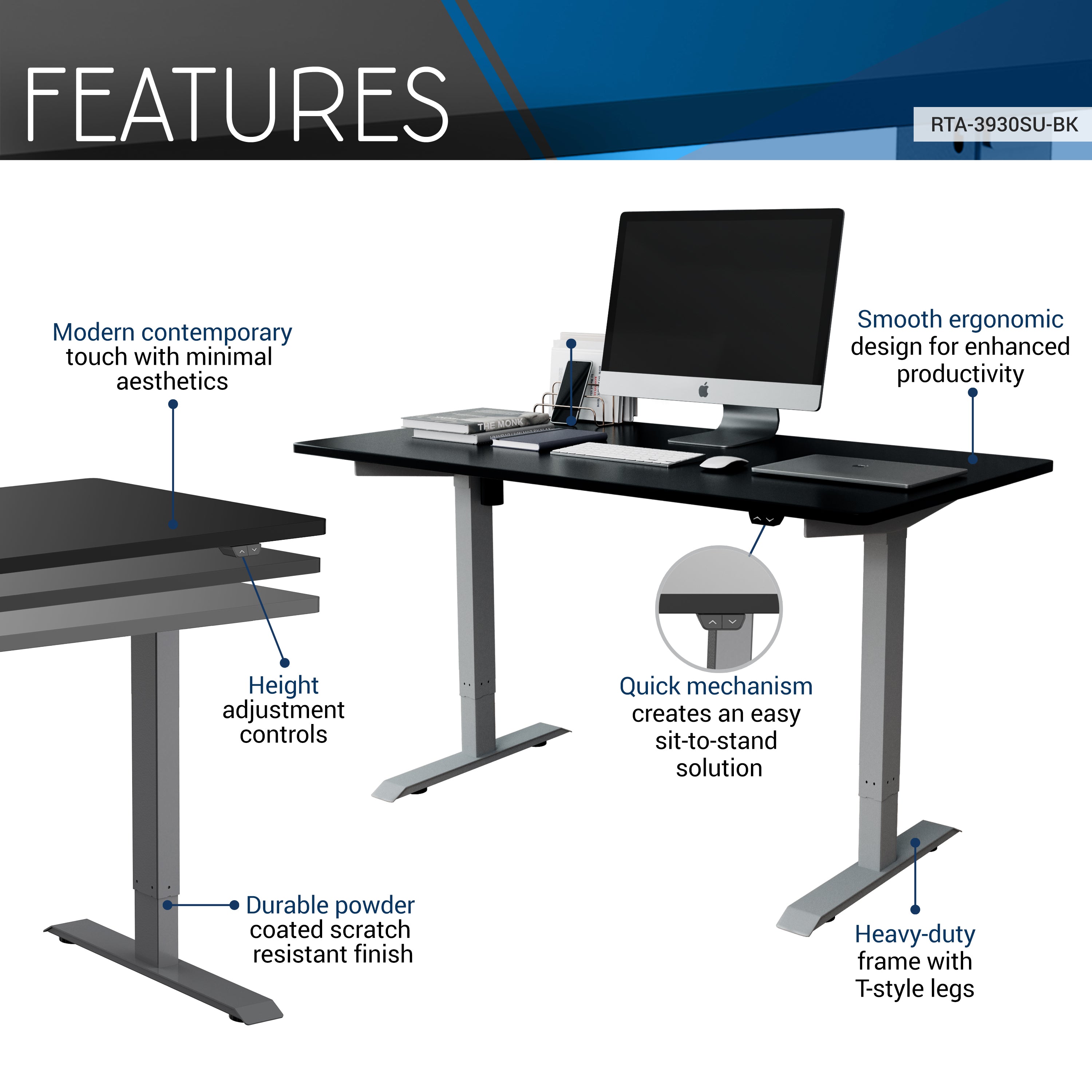 techni mobili motorized sit to stand desk