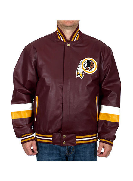 Redskins Leather Jacket | Men's Redskins Apparel | Redskins Team Store