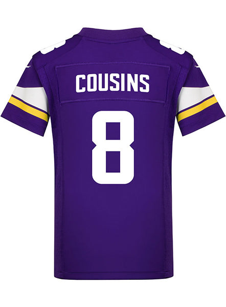 Kirk Cousins Nike Purple Game Jersey 