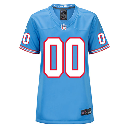 Nike Game Oilers Alternate Personalized Jersey / Large
