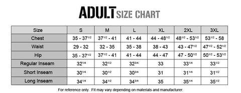 Titan Size Chart