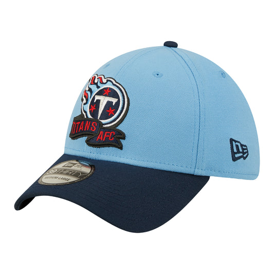 Men's New Era Navy Tennessee Titans 2023 NFL Draft 39THIRTY Flex Hat Size: Small/Medium