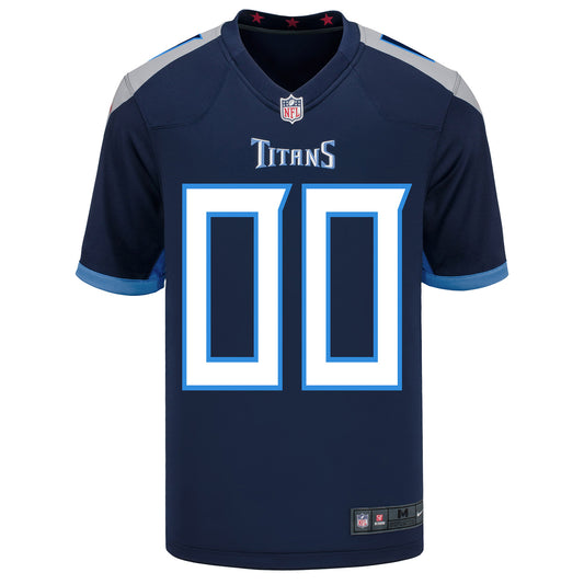 Tennessee Titans Secondary Alternate Oilers Throwback Game Jersey - Custom  - Youth