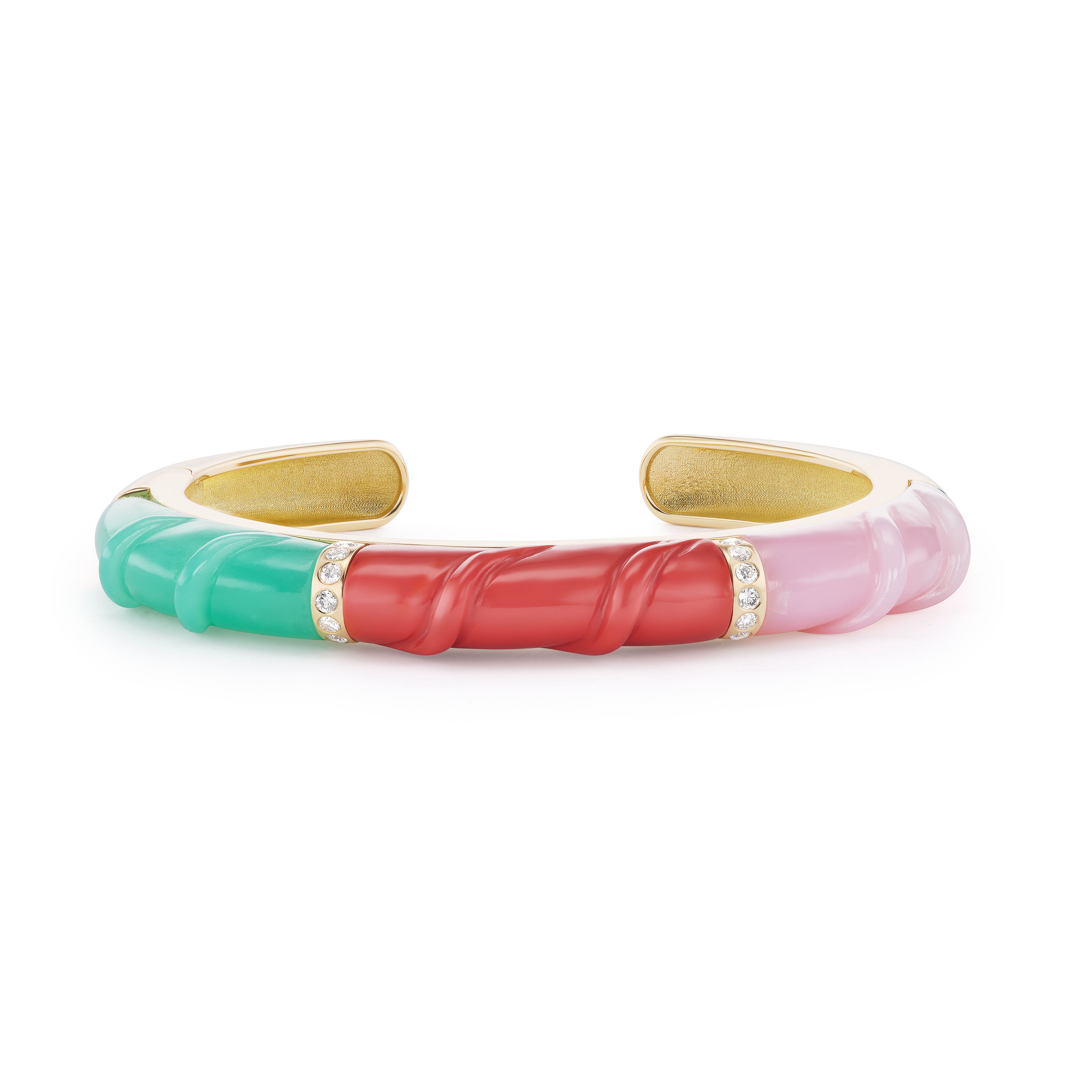 Carved Stone Friendship Cuff