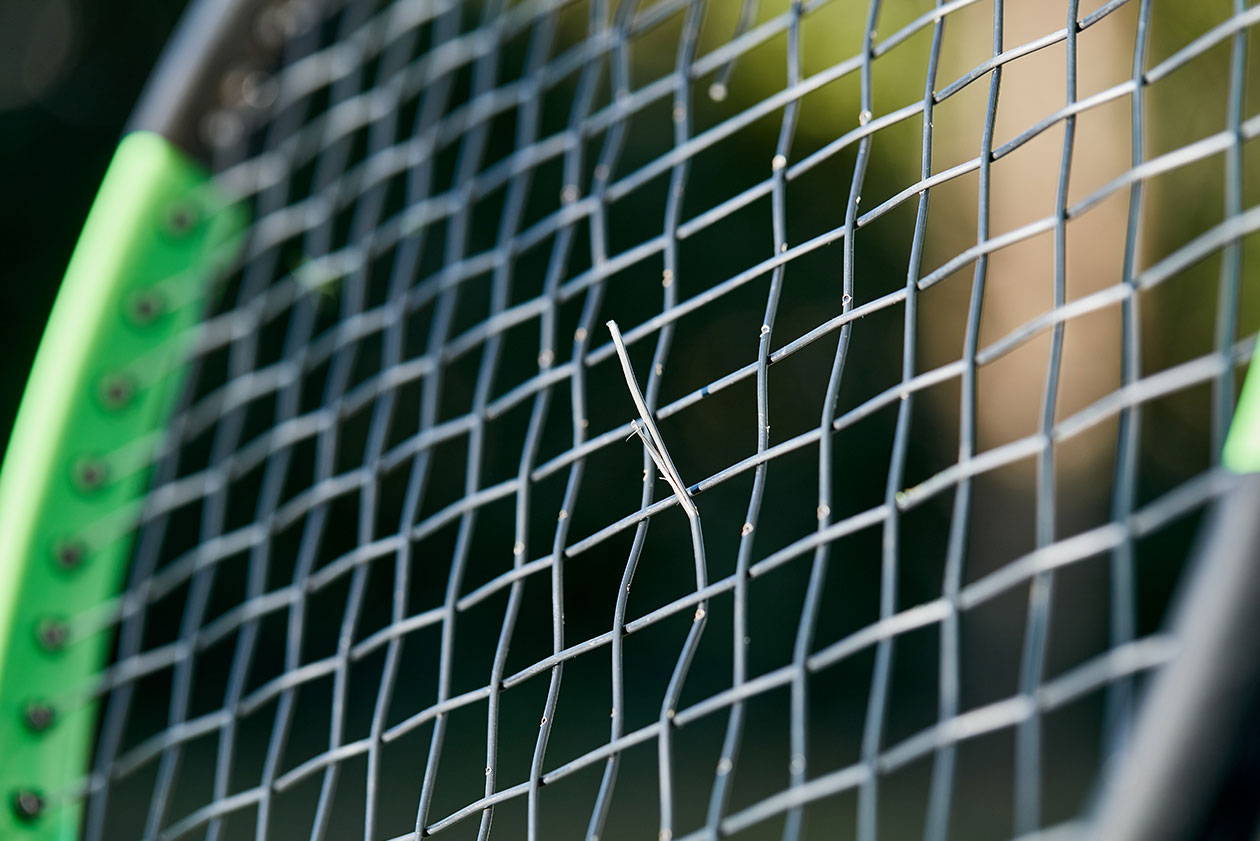 tennis racket with string