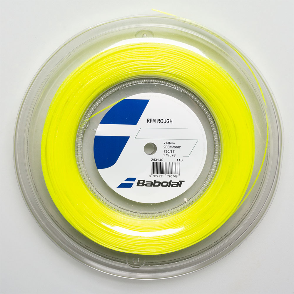 Babolat RPM Rough 16 660' Reel Tennis String Reels Fluo Yellow