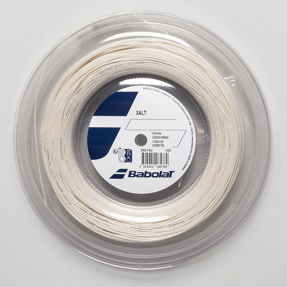 Babolat XALT 16 660' Reel Tennis String Reels Spiral White -  243150-163