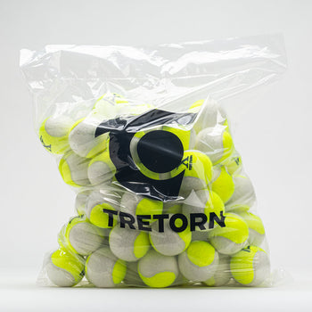 Tretorn Micro-X Pressureless Bag of 72 (Yellow and White) (Item #020200)