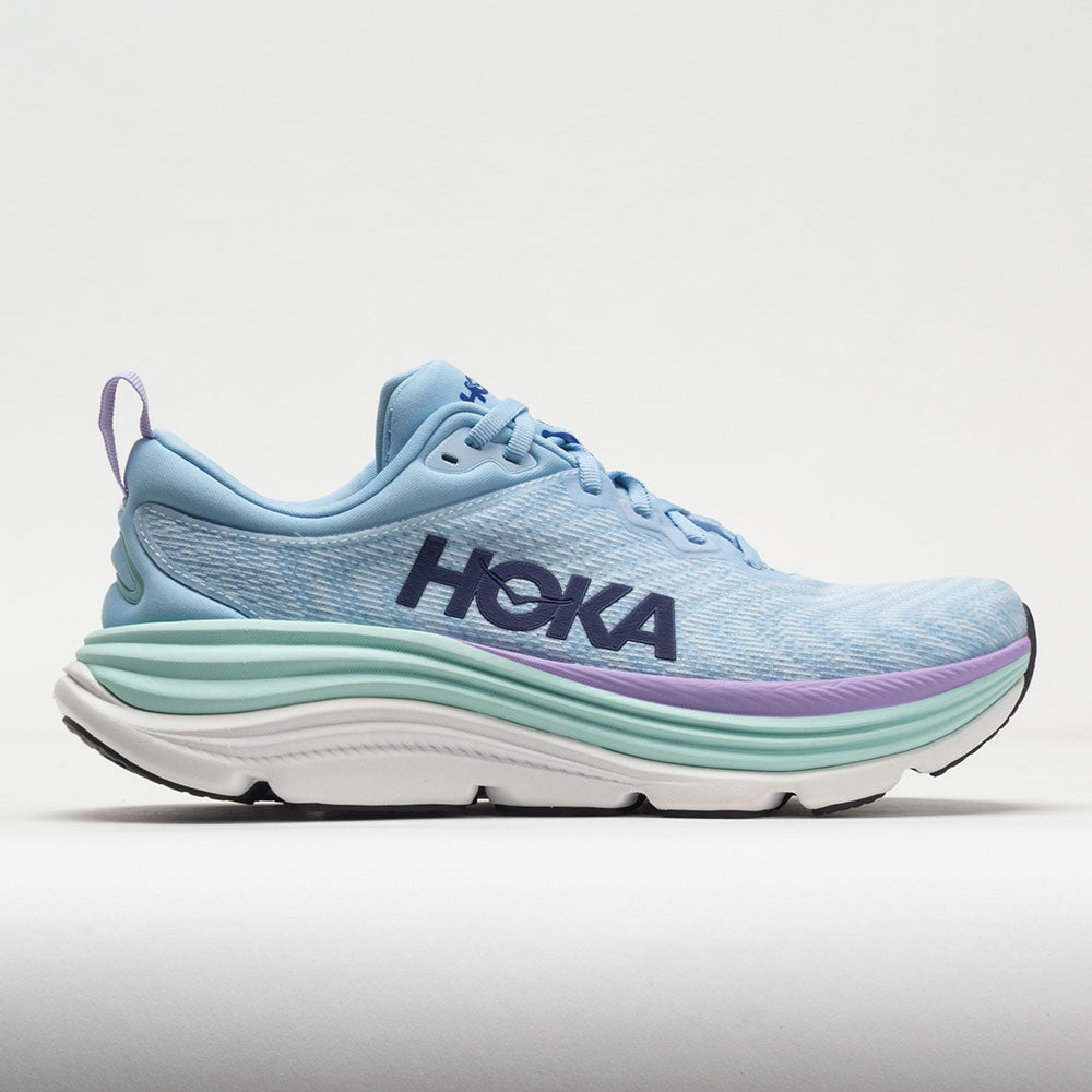 HOKA Gaviota 5 Women's Running Shoes Airy Blue/Sunlit Ocean Size 5.5 Width D - Wide