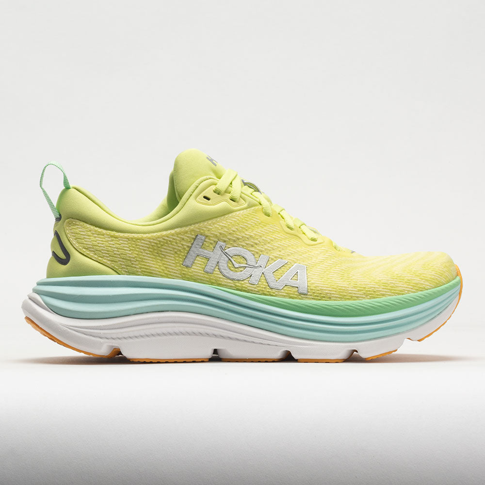 HOKA Gaviota 5 Women's Running Shoes Citrus Glow/Sunlit Ocean Size 6.5 Width B - Medium