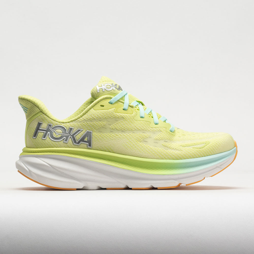 HOKA Clifton 9 Women's Running Shoes Citrus Glow/Sunlit Ocean Size 6.5 Width B - Medium