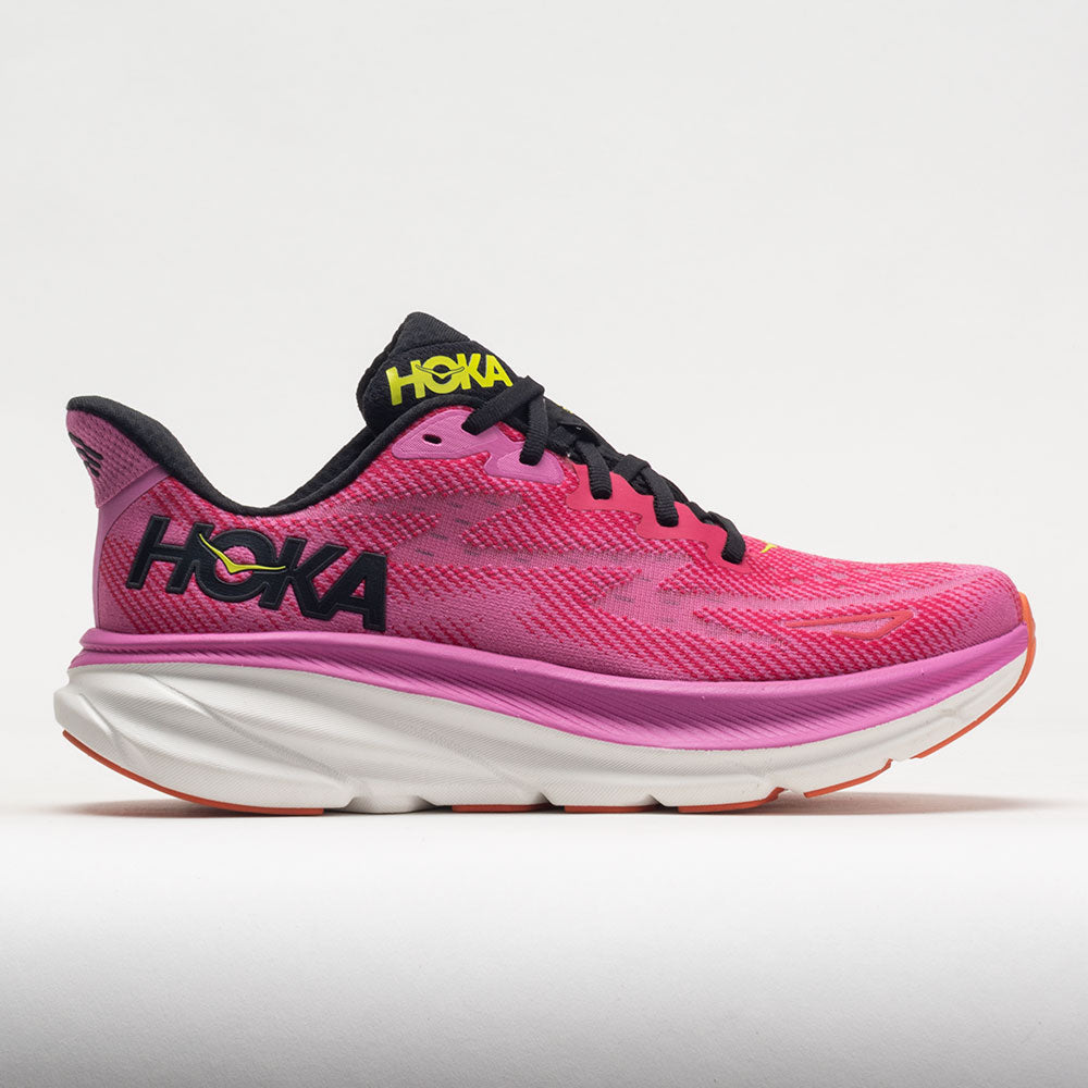 HOKA Clifton 9 Women's Running Shoes Raspberry/Strawberry Size 10 Width B - Medium -  1127896-RSRW