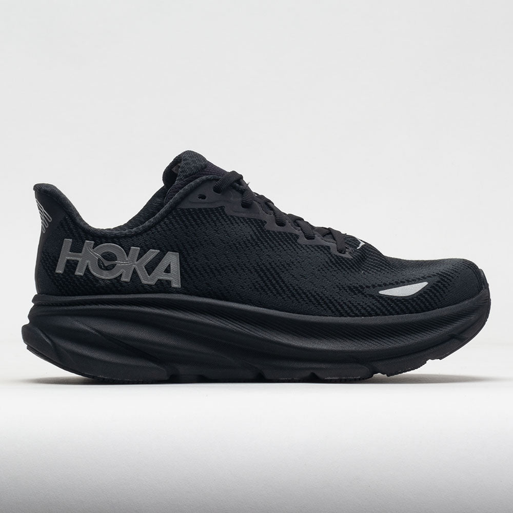 HOKA Clifton 9 GTX Men's Running Shoes Black/Black Size 9.5 Width D - Medium