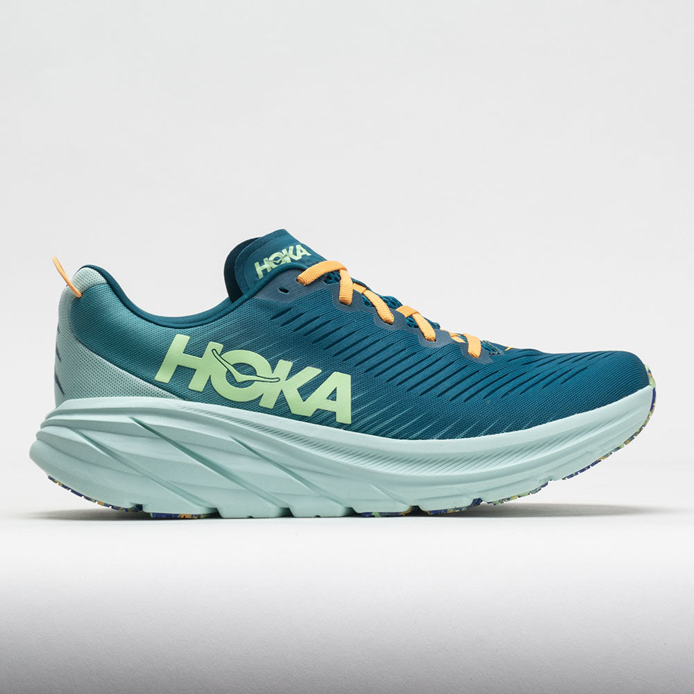 HOKA Rincon 3 Men's Running Shoes Deep Lagoon/Ocean Mist Size 13 Width D - Medium