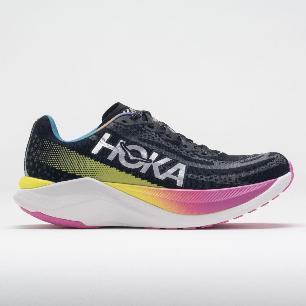 HOKA Mach X Women's Running Shoes Black/Silver Size 9.5 Width B - Medium