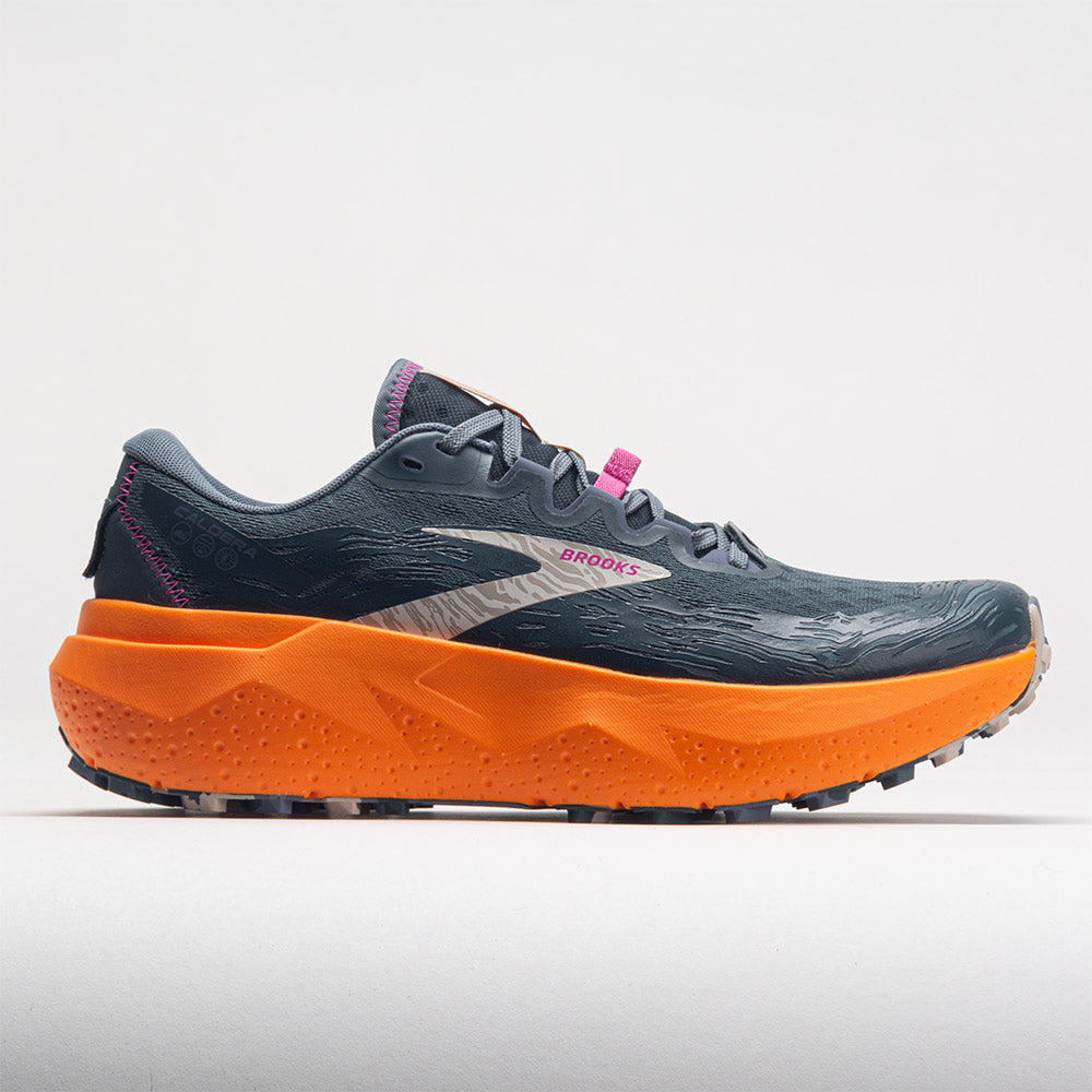 Brooks Caldera 6 Men's Trail Running Shoes Slate/Cheddar/Silver Gray Size 10.5 Width D - Medium