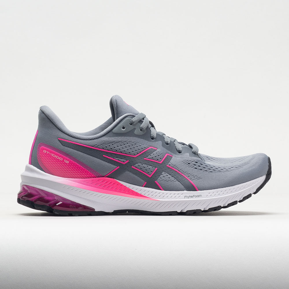 ASICS GT-1000 12 Women's Running Shoes Sheet Rock/Hot Pink Size 10 Width B - Medium -  1012B450.020