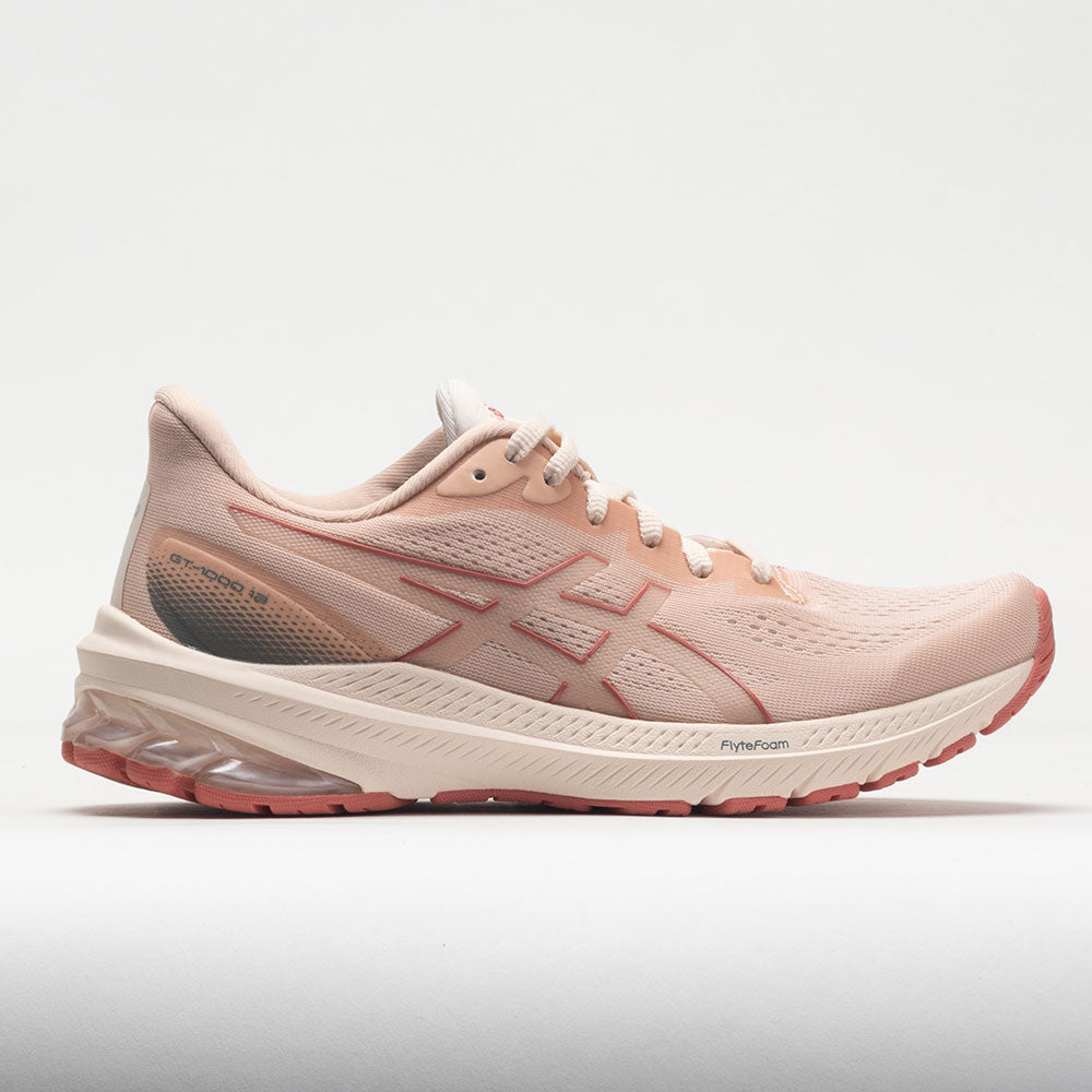 ASICS GT-1000 12 Women's Running Shoes Pale Apricot/Light Garnet Size 10.5 Width B - Medium