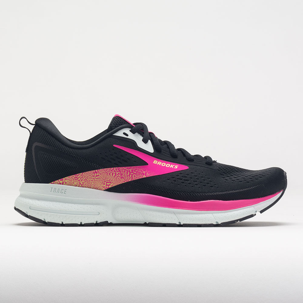 Brooks Trace 3 Women's Running Shoes Black/Blue/Pink Glo Size 8 Width B - Medium