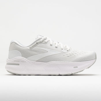 Brooks Ghost Max Women's White/Oyster/Metallic Silver (Item #040694)
