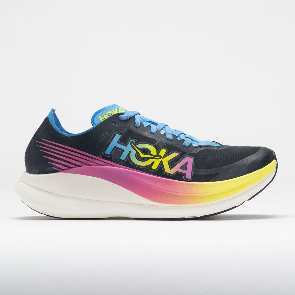 HOKA Rocket X 2 Unisex Black/Multi Running Shoes Size 9.5 Width Medium