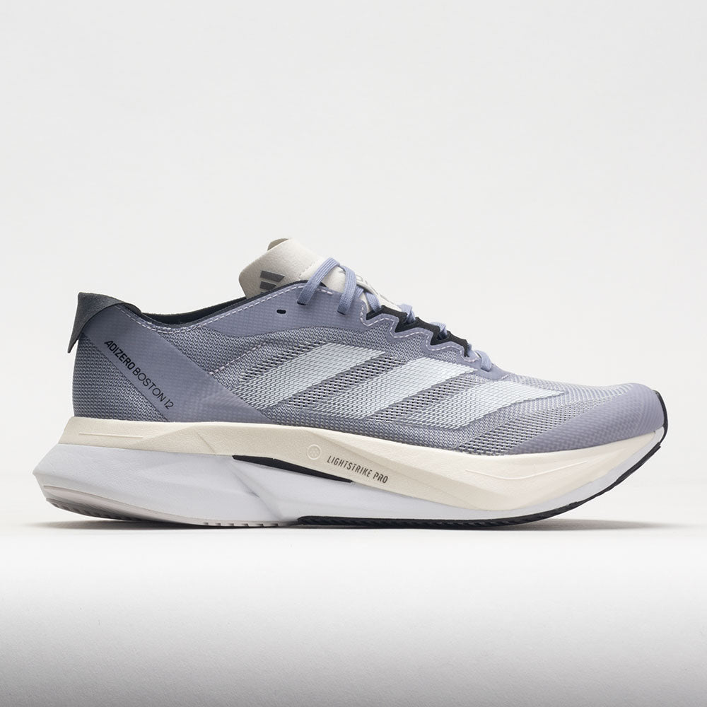 adidas adizero Boston 12 Women's Running Shoes Silver Violet/FTWR White/Silver Dawn Size 9.5 Width B - Medium