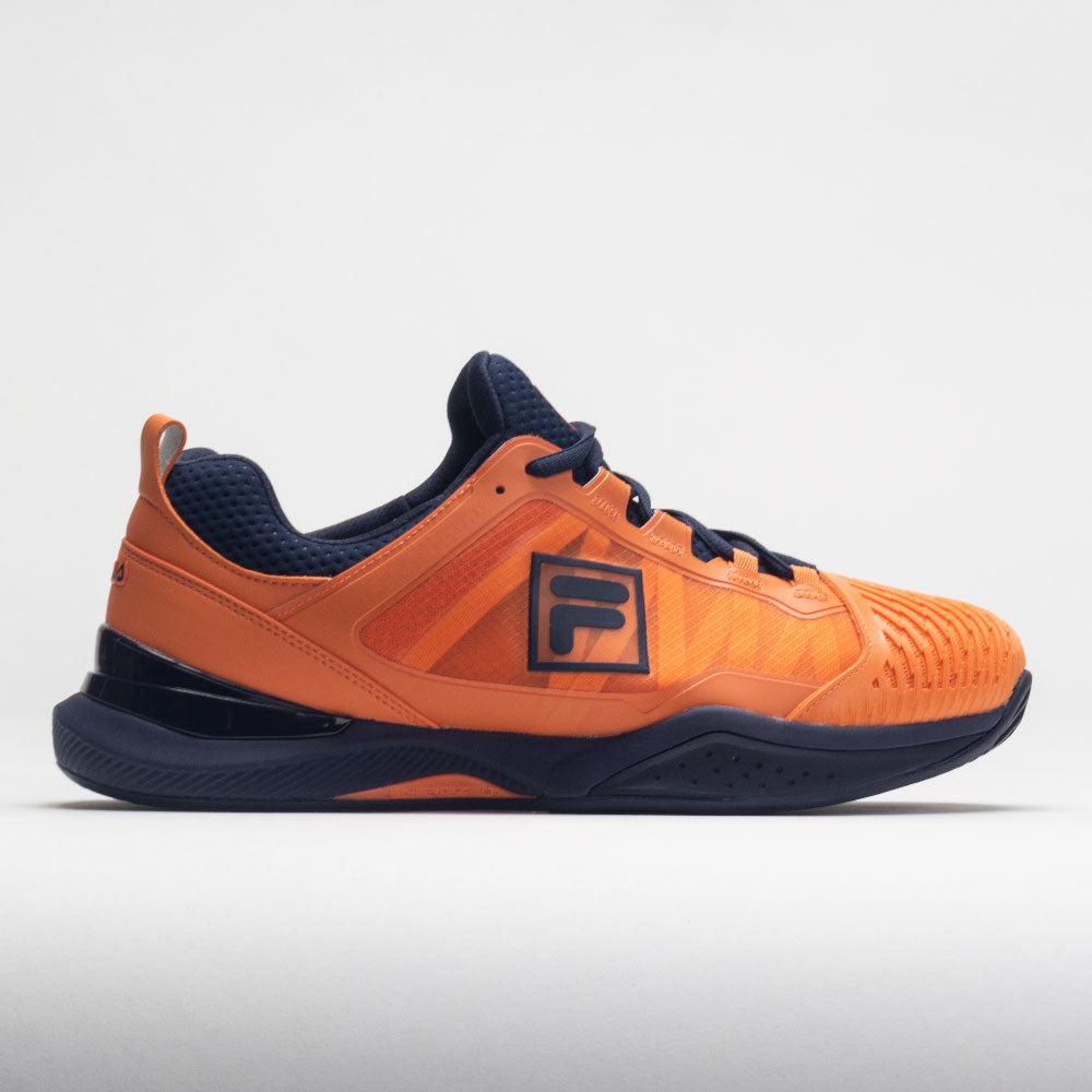 Fila Speedserve Energized Men's Tennis Shoes Nectarine/FILA Navy/FILA Navy Size 9.5 Width D - Medium