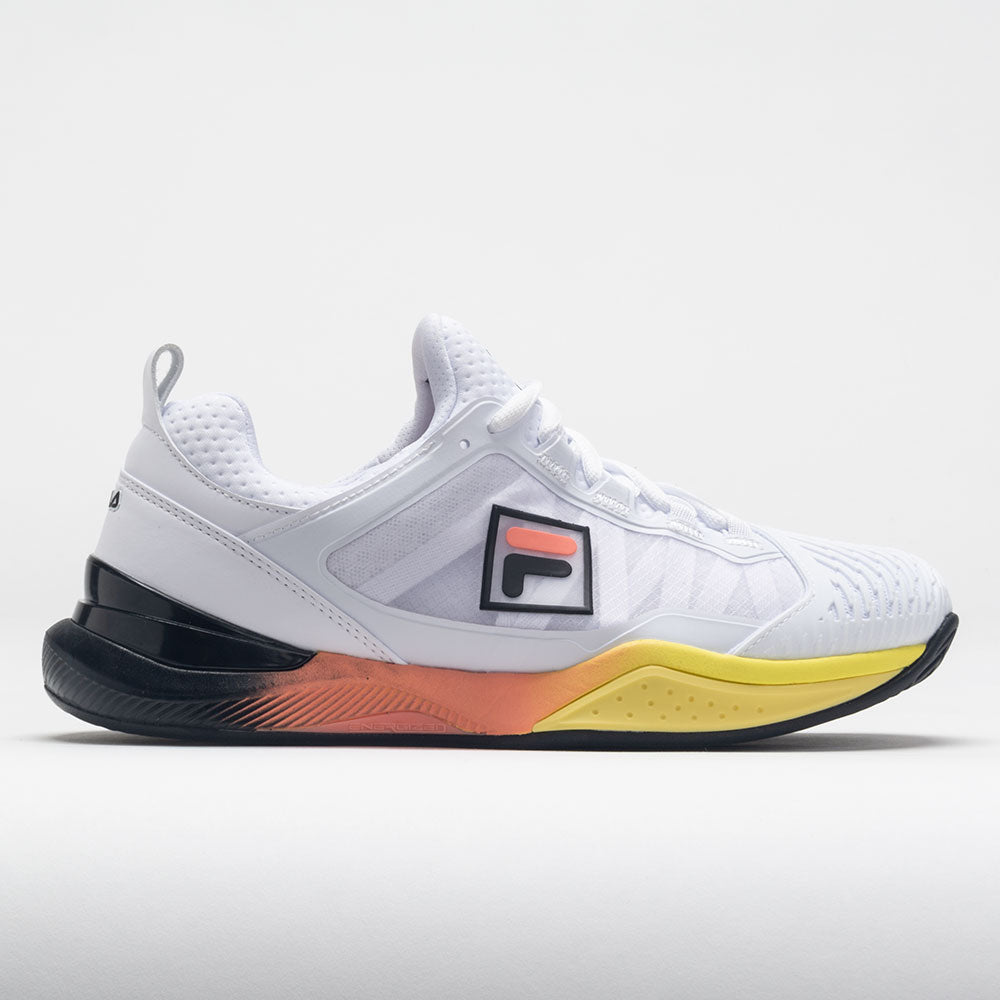 Fila Speedserve Energized Women's Tennis Shoes White/Peach Pink/Black Size 9.5 Width B - Medium