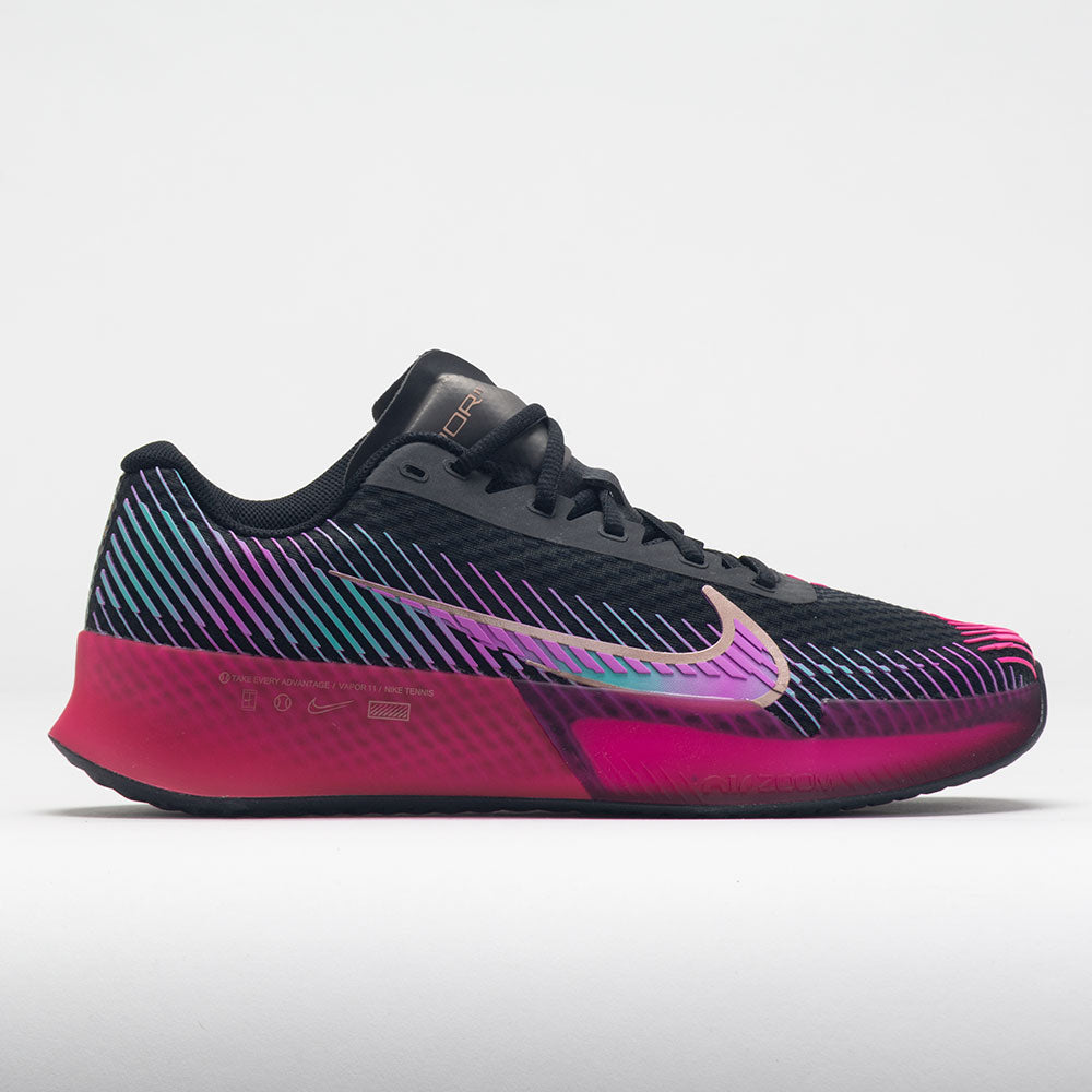 Nike Vapor 11 Premium Women's Tennis Shoes Black/Multi-Color/Deep Jungle Size 9 Width B - Medium