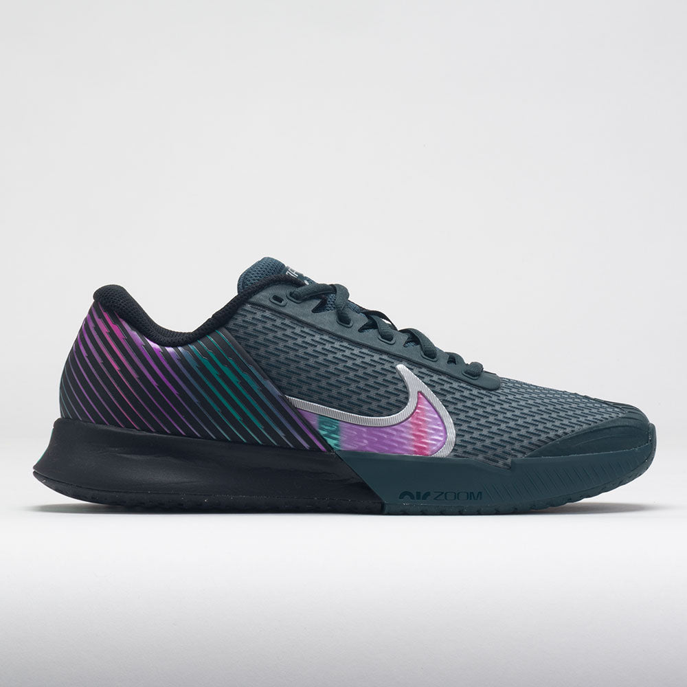 Nike Vapor Pro 2 Premium Men's Tennis Shoes Black/Multi-Color/Deep Jungle Size 11 Width D - Medium