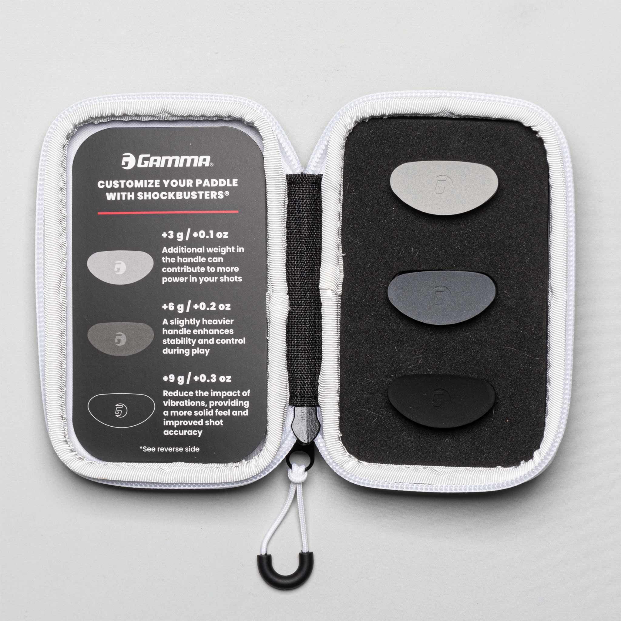 Gamma RCF Airbender Weighted Shockbuster 16MM Paddle Pickleball Customization Tools