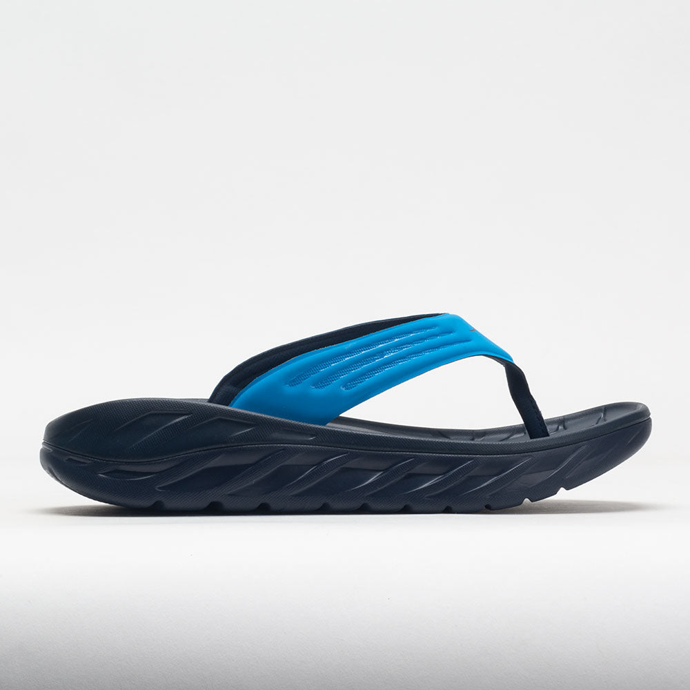 HOKA Ora Recovery Flip Men's Sandals & Slides Diva Blue/Outer Space Size 9 Width D - Medium