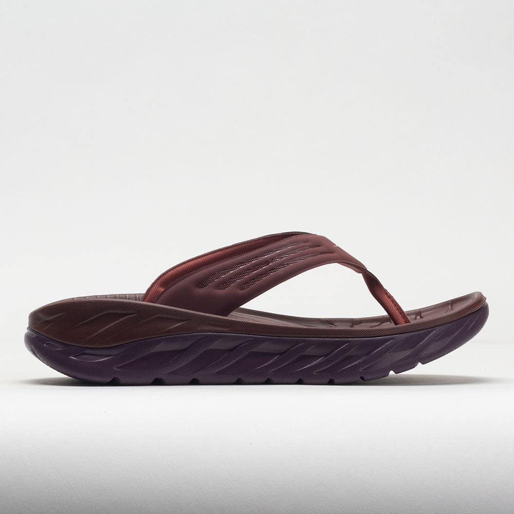 HOKA Ora Recovery Flip Men's Sandals & Slides Spice/Raisin Size 8 Width D - Medium