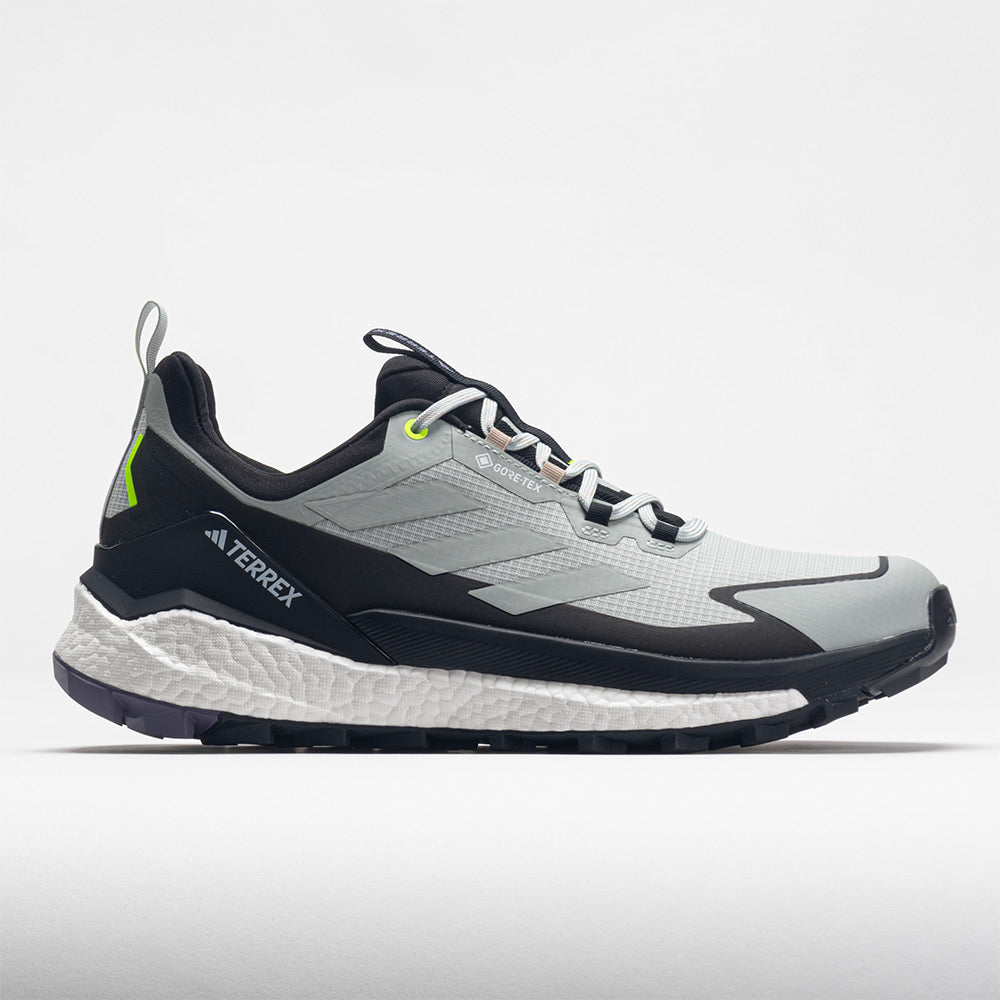 adidas Terrex Free Hiker 2 Low GTX Men's Hiking Shoes Wonder Silver/Lucid Lemon Size 12 Width D - Medium