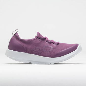 OOFOS OOmg Sport LS Women's White/Plum (Item #631562)