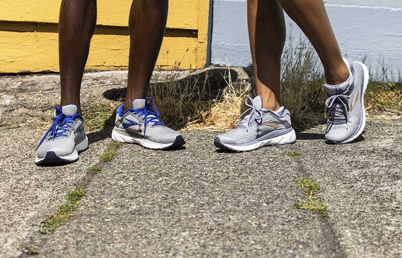 Group of runners in Brooks Adrenaline GTS 20 running shoes