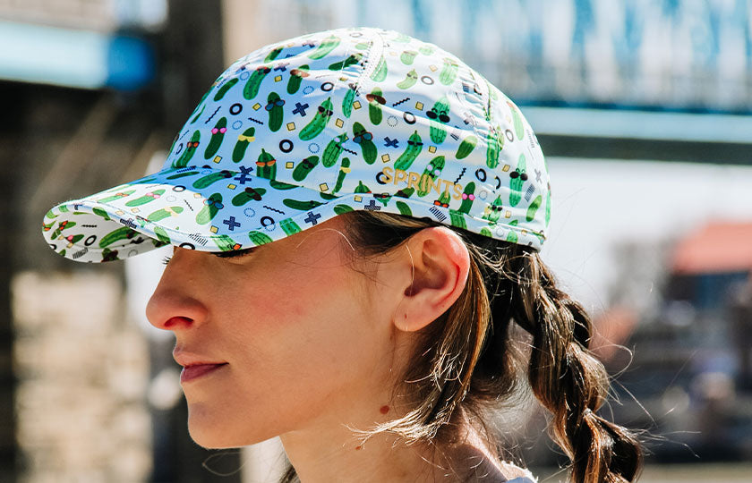 Woman Wearing Sprints Pickle Peeps Hat