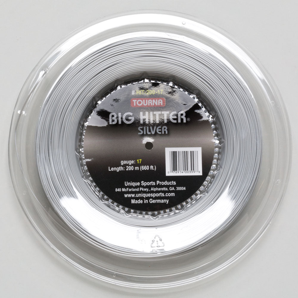 Tourna Big Hitter Blue Rough 16g Reel Maximum Spin Polyester Tennis String  : : Sporting Goods