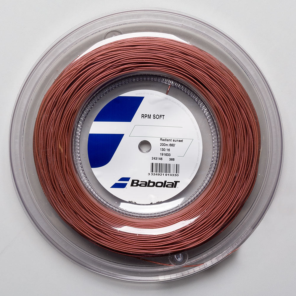 Babolat RPM Soft 16 1.30 660' Reel Tennis String Reels Radiant Sunset