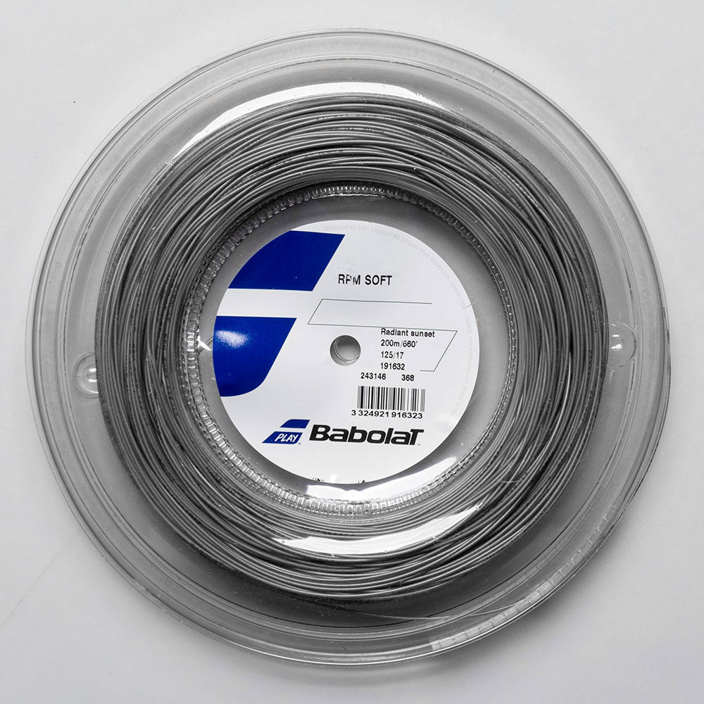 Babolat RPM Soft 17 1.25 660' Reel Tennis String Reels Grey