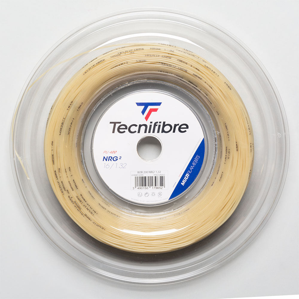 Tecnifibre NRG2 16 1.30 660' Reel Tennis String Reels Natural -  01RNR132XN