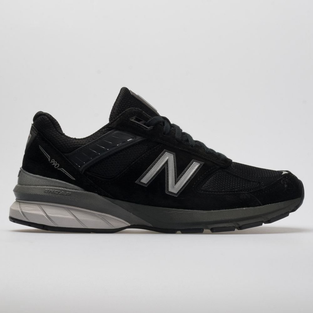 New Balance 990v5 Men's Running Shoes Black/Silver Size 11.5 Width D - Medium -  M990BK5