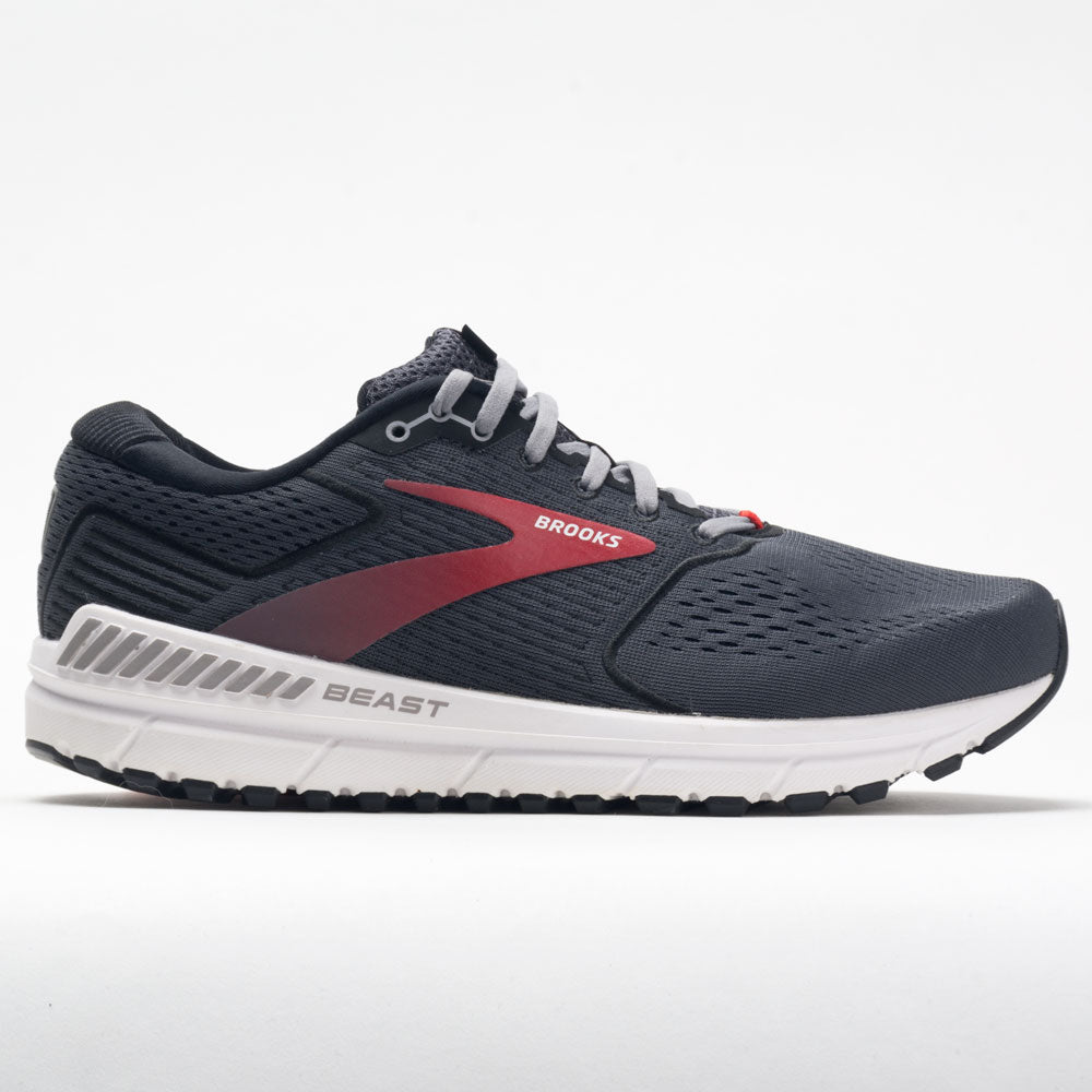 Brooks Beast 2020 Men's Running Shoes Blackened Pearl/Black/Red Size 12.5 Width EE - Wide
