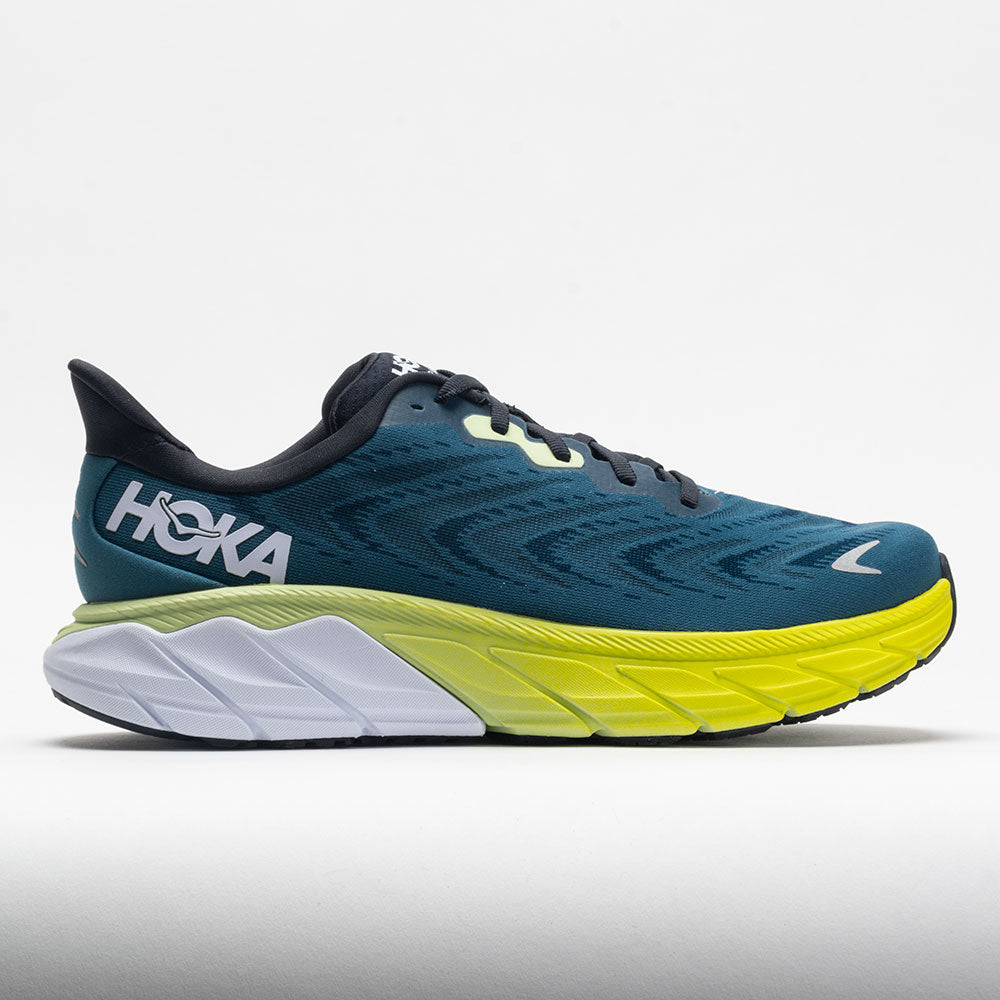HOKA Arahi 6 Men's Running Shoes Blue Graphite/Blue Coral Size 8.5 Width EE - Wide