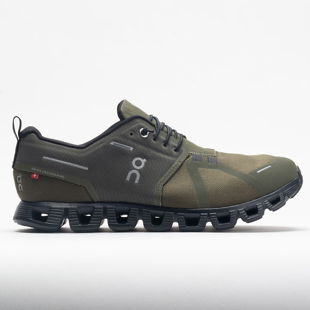 On Cloud 5 Waterproof Men's Running Shoes Olive/Black Size 12.5 Width D - Medium -  On Running