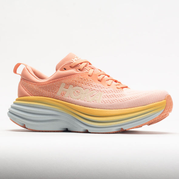 HOKA Bondi 8 Women's Shell Coral/Peach Parfait – Holabird Sports