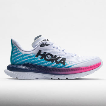 HOKA Mach 5 Women's White/Scuba Blue (Item #048542)